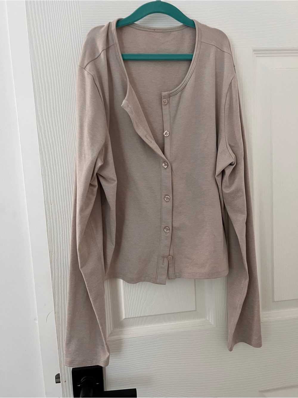Vuori M halo ecru Button-Front Cardigan
